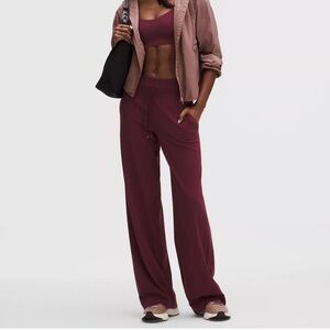 NWT Lululemon Groove Wide Leg High Rise Pant - Burgundy Bay
